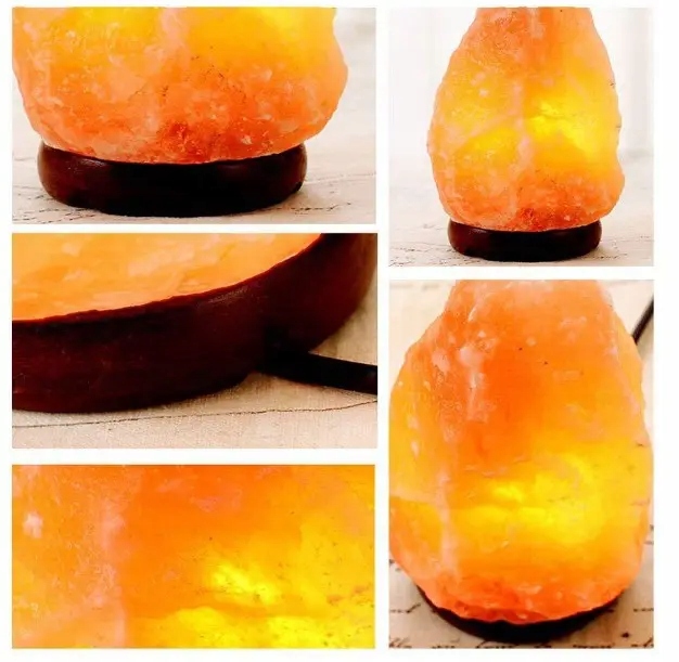 Lampa Solna 4-7 KG Jonizator Powietrza Sól Himalajska Nocna Zestaw Zasilanie solarne