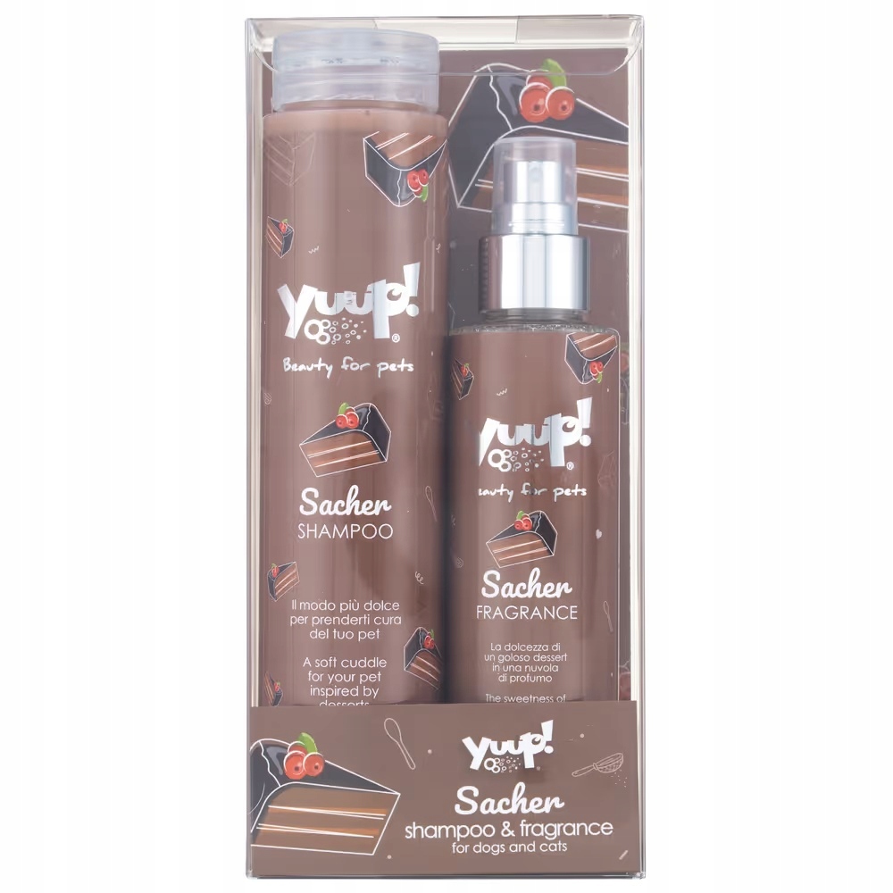 Yuup! Sacher Shampoo & Fragrance zestaw dla psa i kota, szampon perfumy