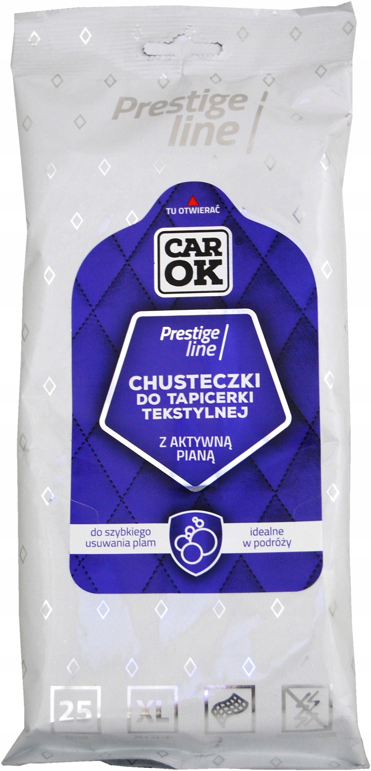 Chusteczki do tapicerki tekstylnej Car Ok 25 szt.