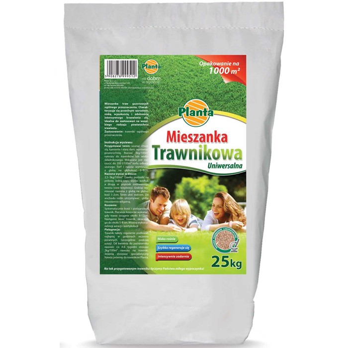 TRAWA UNIWERSALNA M. TRAWNIKOWA TRAWNIK NISKO ROŚNIE RZADKIE KOSZENIE 25kg