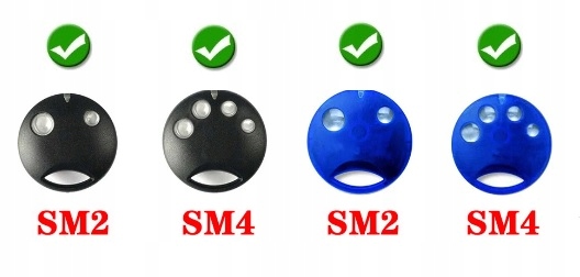 PILOT DO BRAMY NICE SMILO 2KANAŁY 433MHZ zamiennik Marka Nice