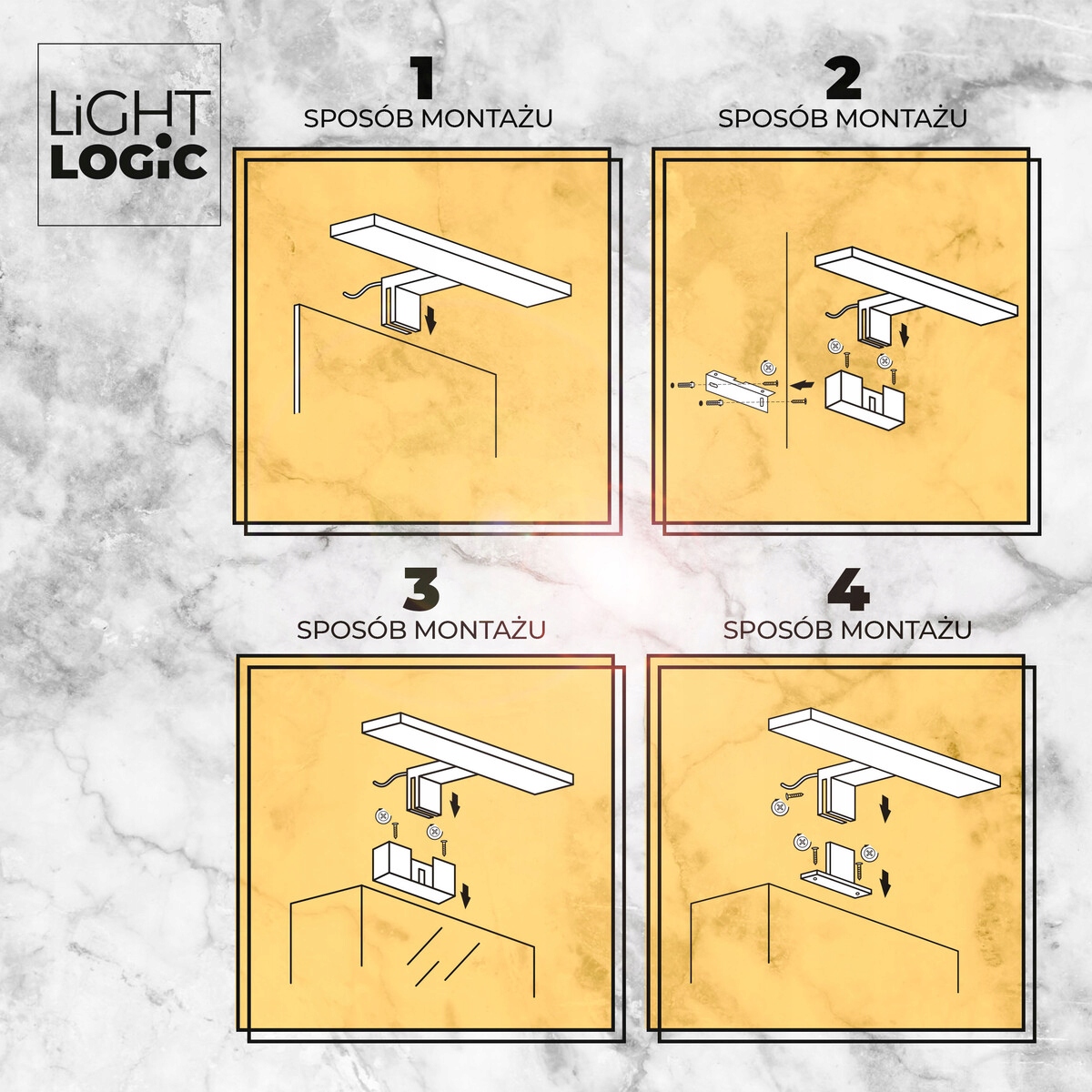 Lampa łazienkowa LL WALL LAMP chrom kinkiet nad lustro 12W60cm NW LED Kolekcja Łazienkowe