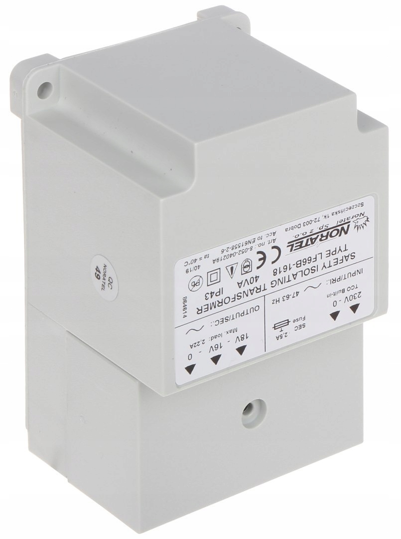 Napájecí Zdroj Střídavého Napětí TR-40VA/NORATEL