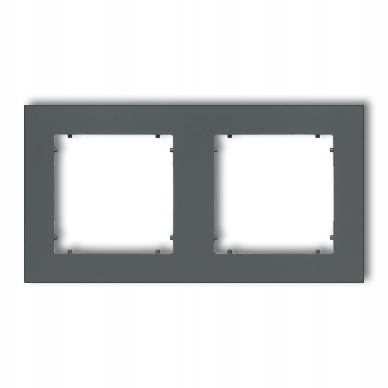 Ramka podwójna Karlik grafitowy