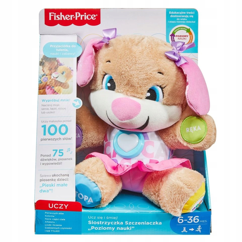 FISHER-PRICE SIOSTRZYCZKA SZCZENIACZKA FPP63 MIŚ EAN (GTIN) 887961614565