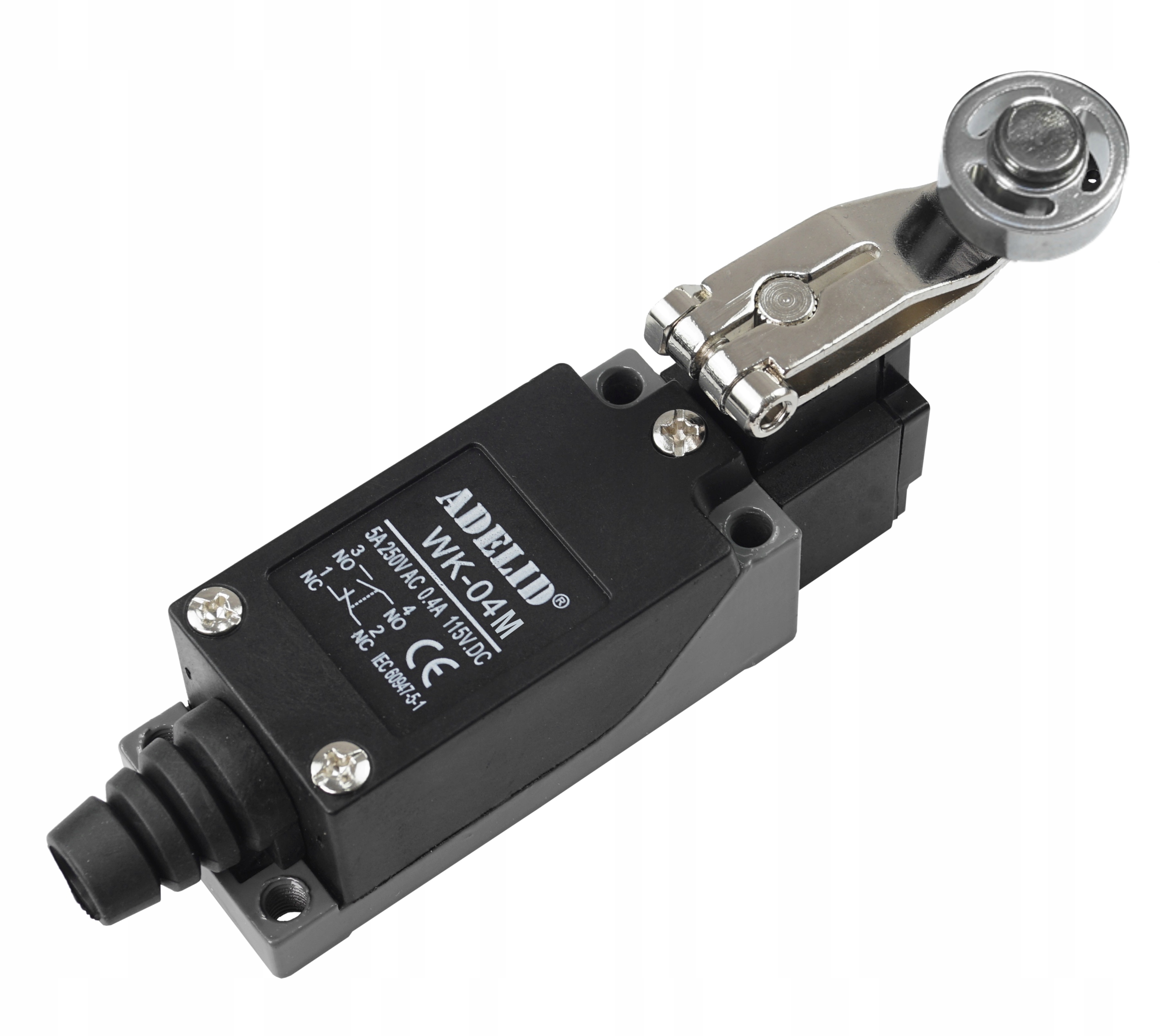 KRAŃCÓWKA POLSKI WYŁĄCZNIK KRAŃCOWY Z ROLKĄ METAL.