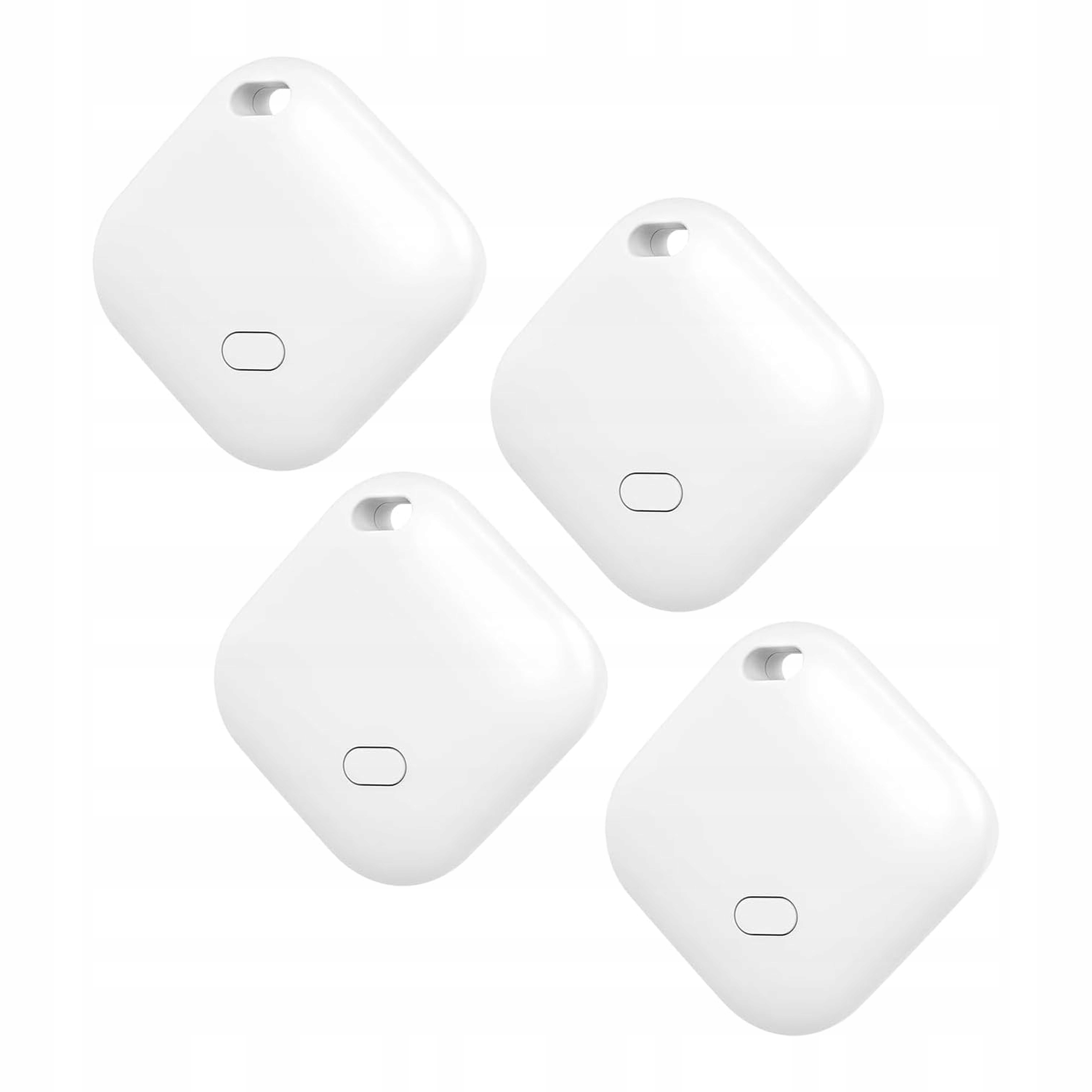 lokalizatory kluczy Bluetooth sterowanie aplikacją z bateriami biały 4szt