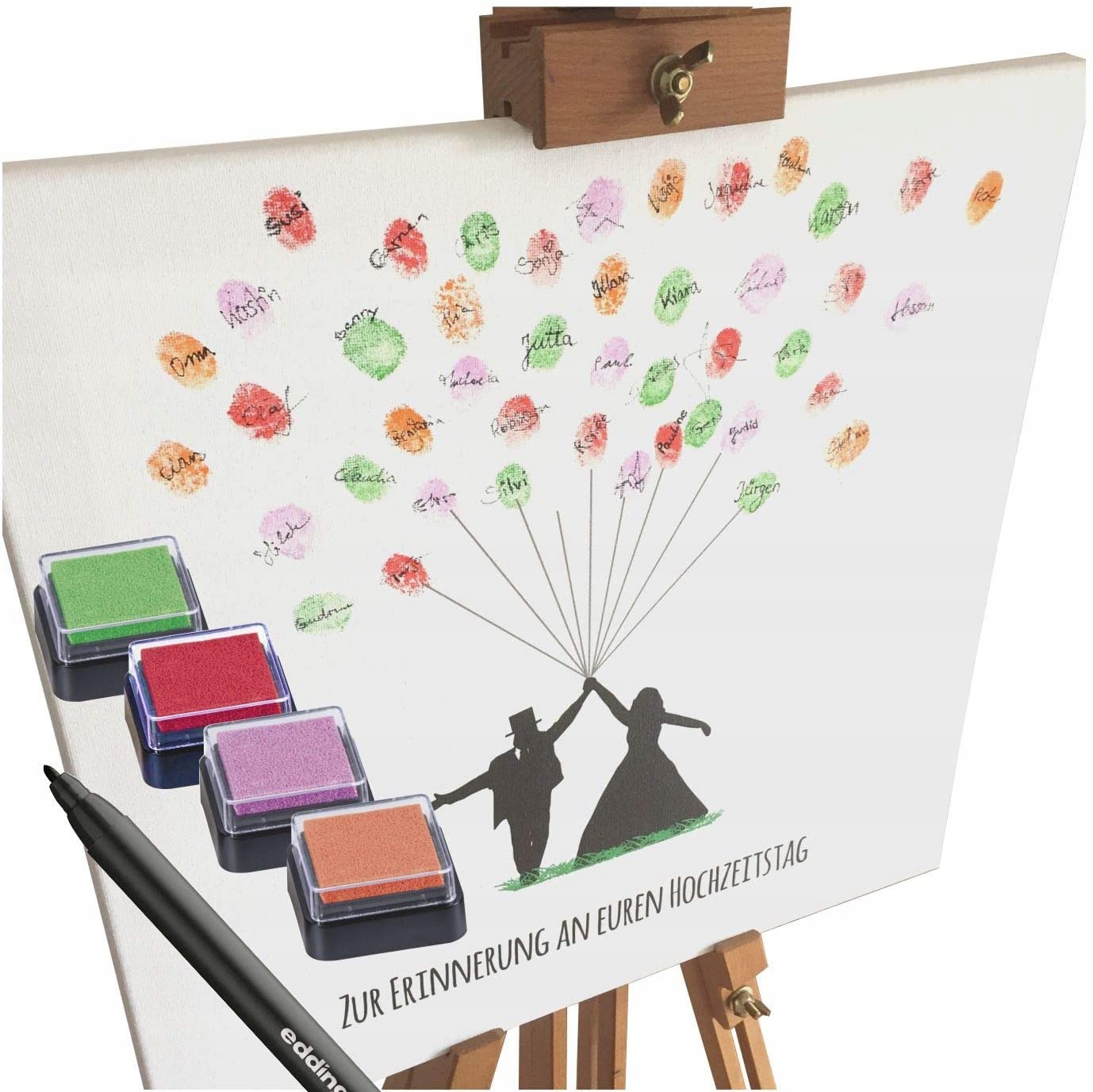 Księga gości na ślub – motyw para młoda