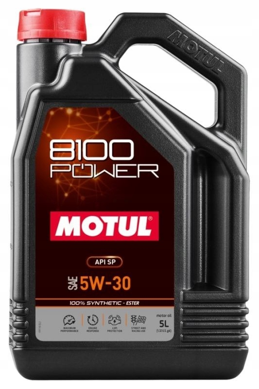 Olej Motul 5V30 5 L 8100 Power Synthetic Ester Sp 5V30 8100 Power 5L