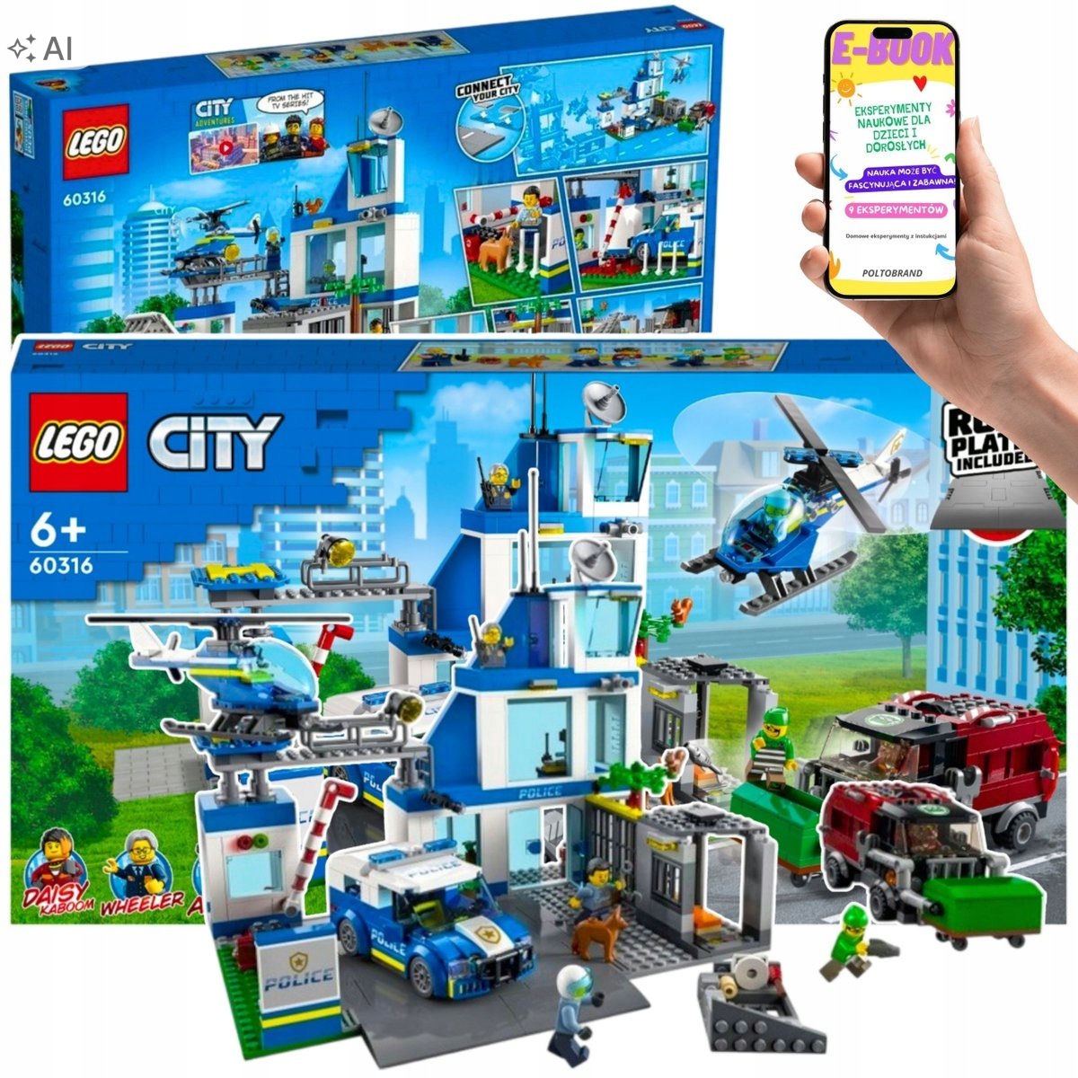 Lego Policja City Posterunek Pojazdy Helikopter Dla Dziecka Ebook