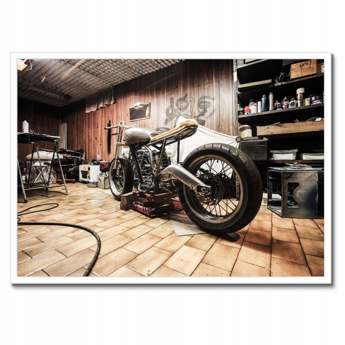 Plakáty v rámu 70x50 Renovace motocyklu