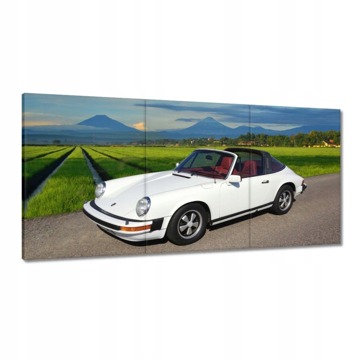 Obrazy 180x90 Biele Porsche