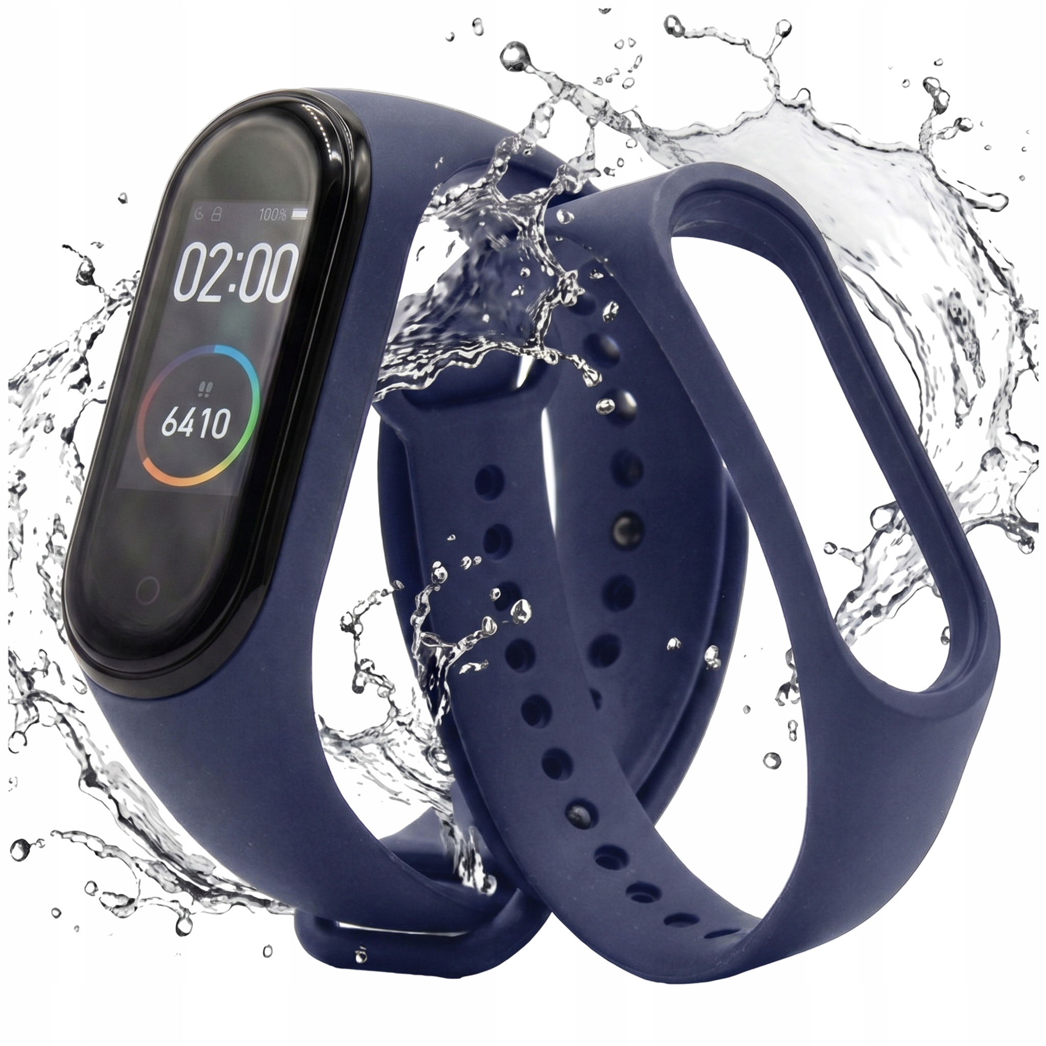 Opaska do Xiaomi Mi Band 3 MI Band 4 Granatowa Navy iStrap