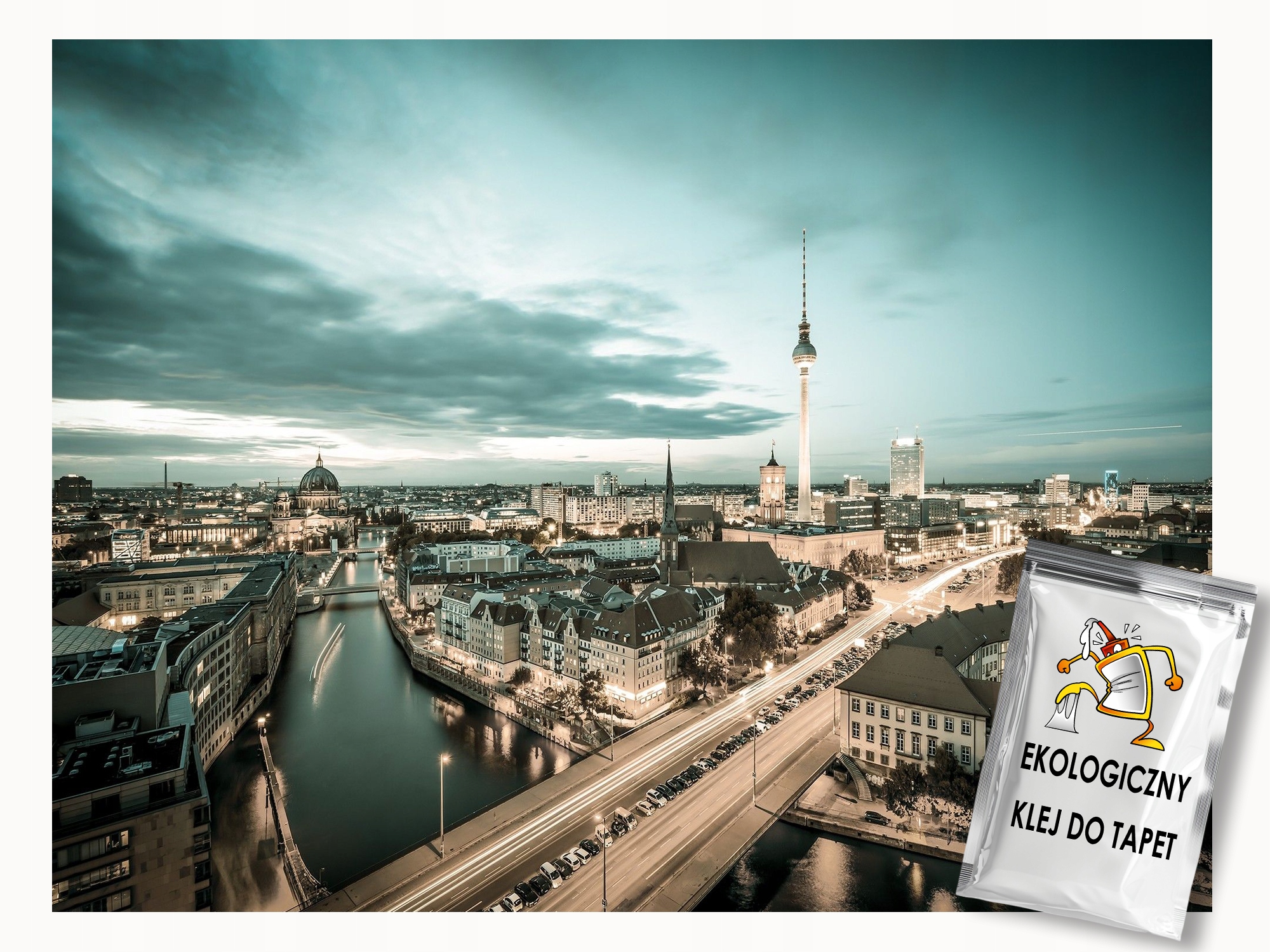 Fototapeta Flizelina Berlín Věž Tv Panorama Město Německo 300x210 lepidlo