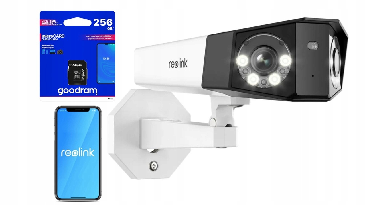 Kamera Reolink Duo Series P750 POE 16MP UHD 2x objektív 180° + 256GB KÁRTYA