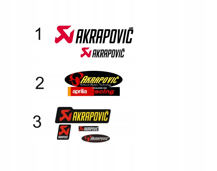 naklejka naklejki akrapovic rozne wybierz