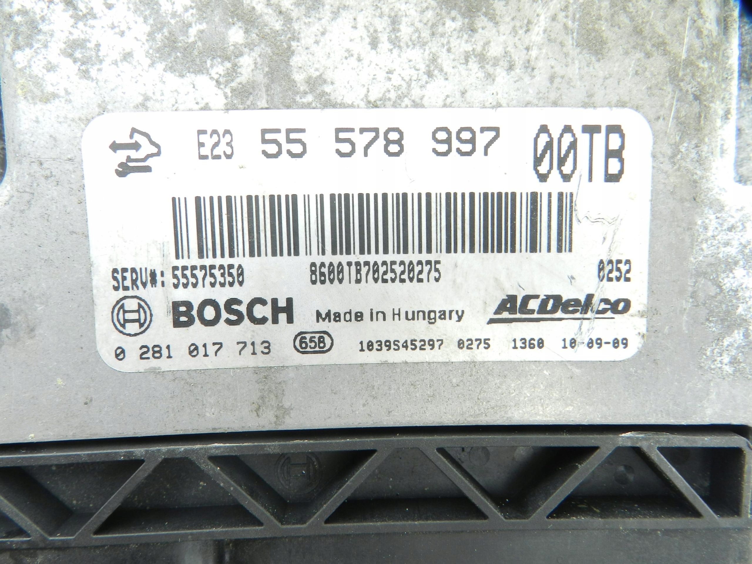 control unit of the engine OPEL CORSA D 1.3 CDTI 55578997