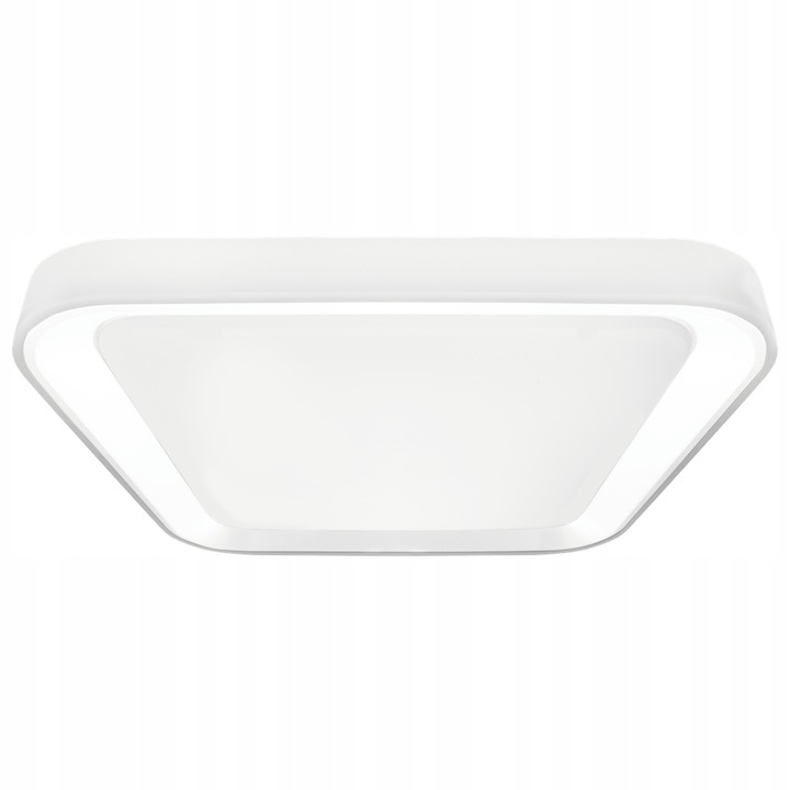 Čtvercový zaoblený stropní svítidlo Led bílý Quadro 38W, změna barvy světla