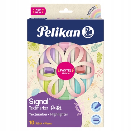 Zakreślacz signal Pelikan pastel 10 kolory /Storyb