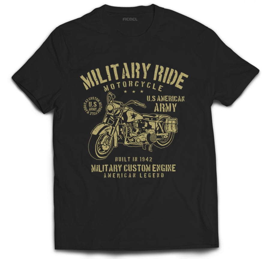 

Tshirt motocykl motor militaria militarny wojsko 4
