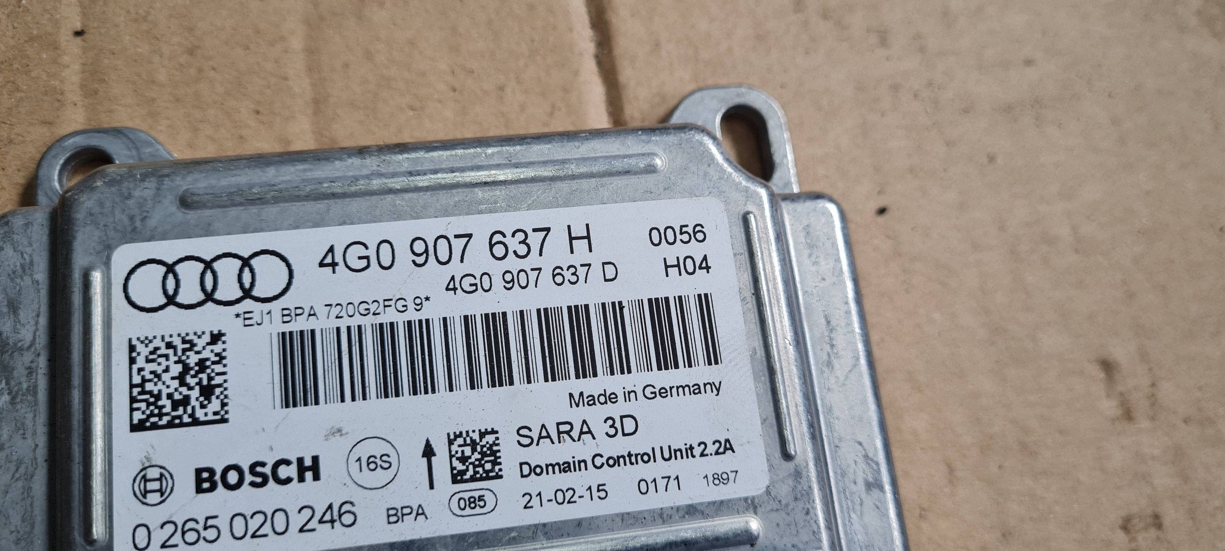 A6 C7 4G LIFT module control unit PRZYSPIESZENIA 4G0907637H A7 4G