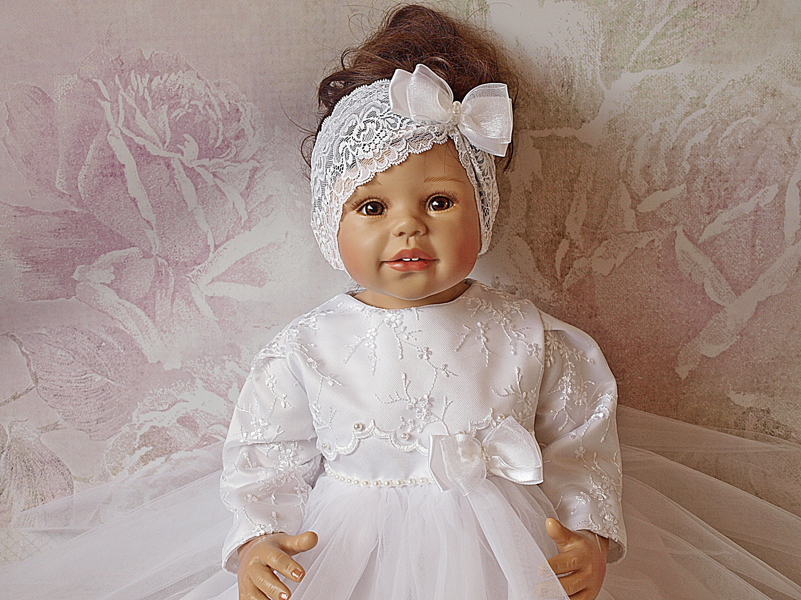 NOWA BIAŁA SUKIENKA DO CHRZTU WERONIKA 68 Rozmiar 68