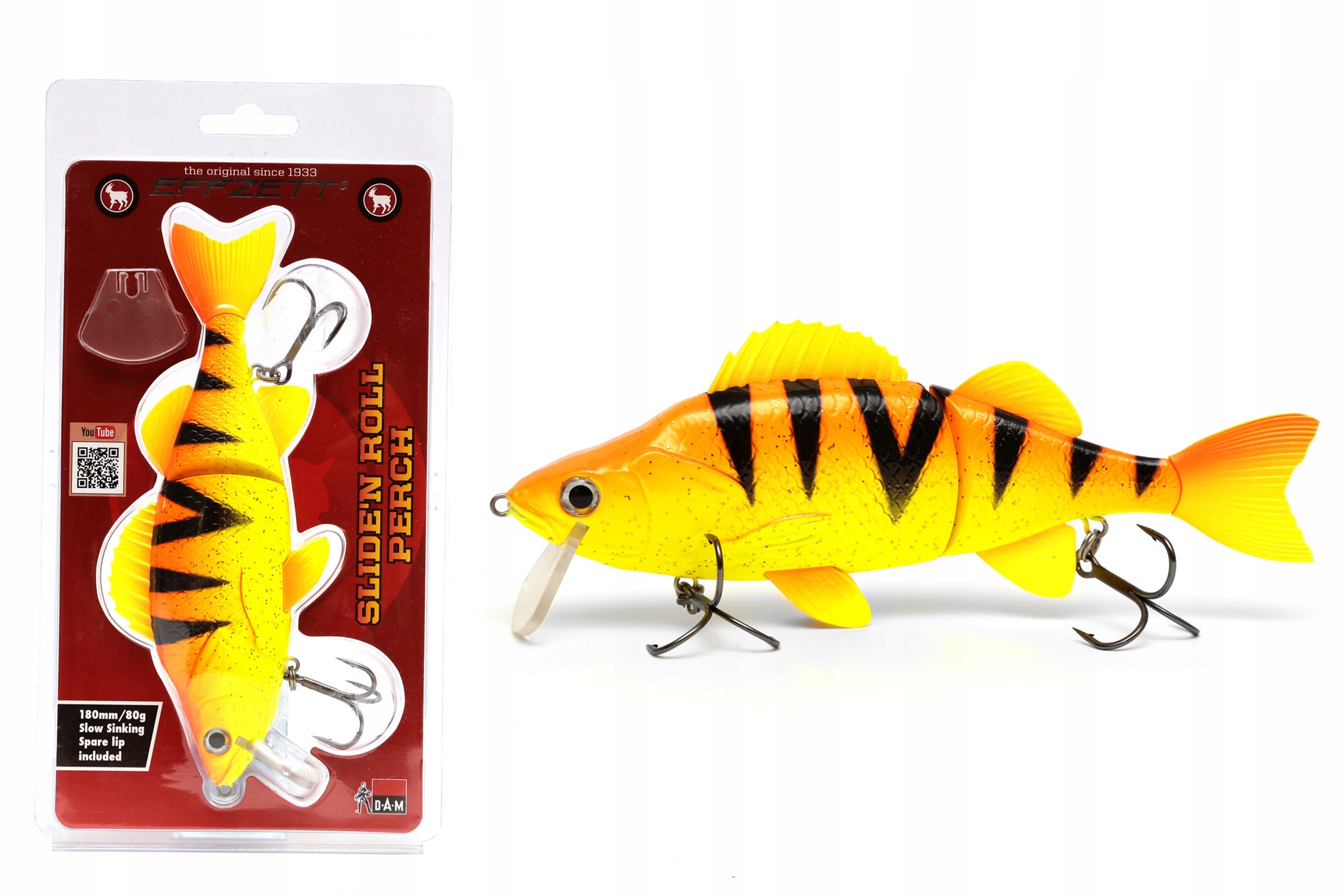 Jak Żywy Dam Sliden Roll Perch -orange Perch 80g