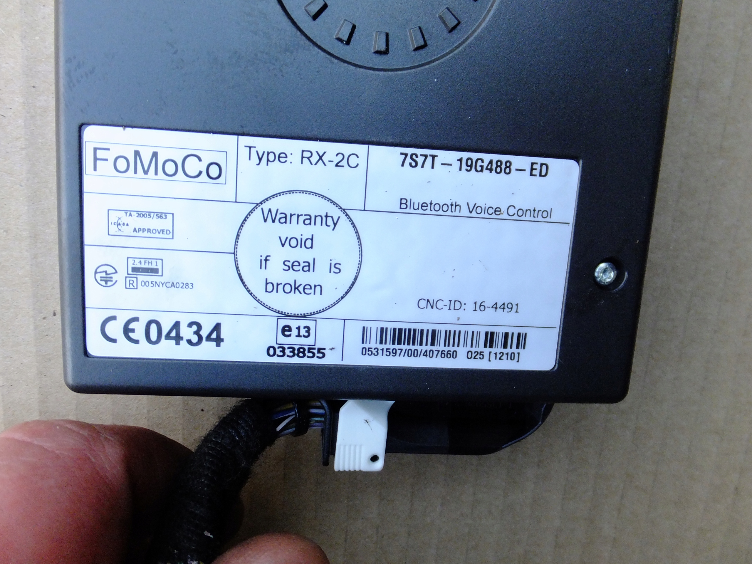module bluetooth ford mondeo mk4 7S7T-19G488-ED