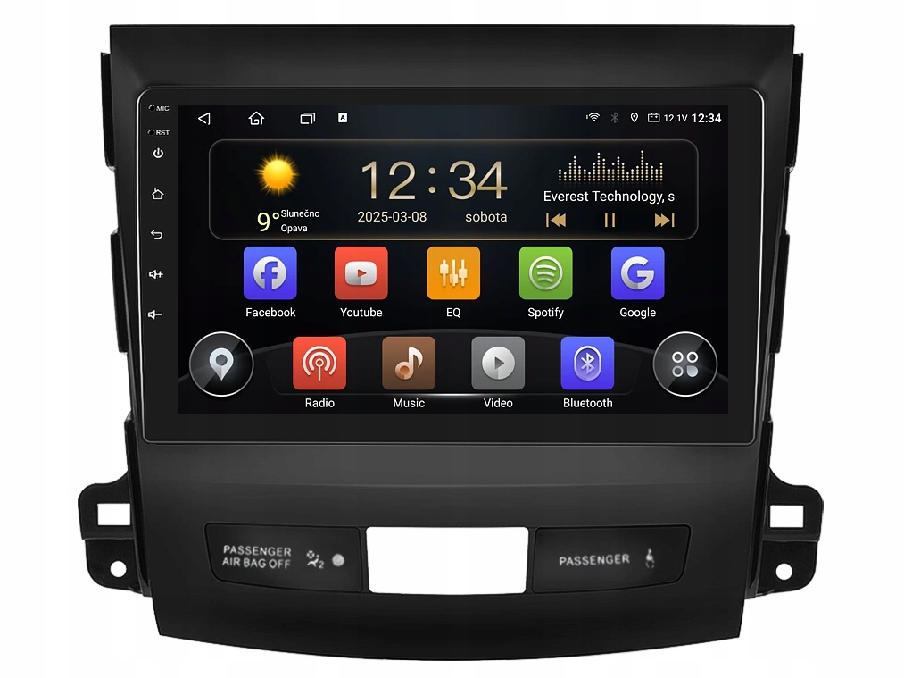 Isudar 2DIN autorádio T72-IEV50 Android, Mitsubishi Citroen Peugeot