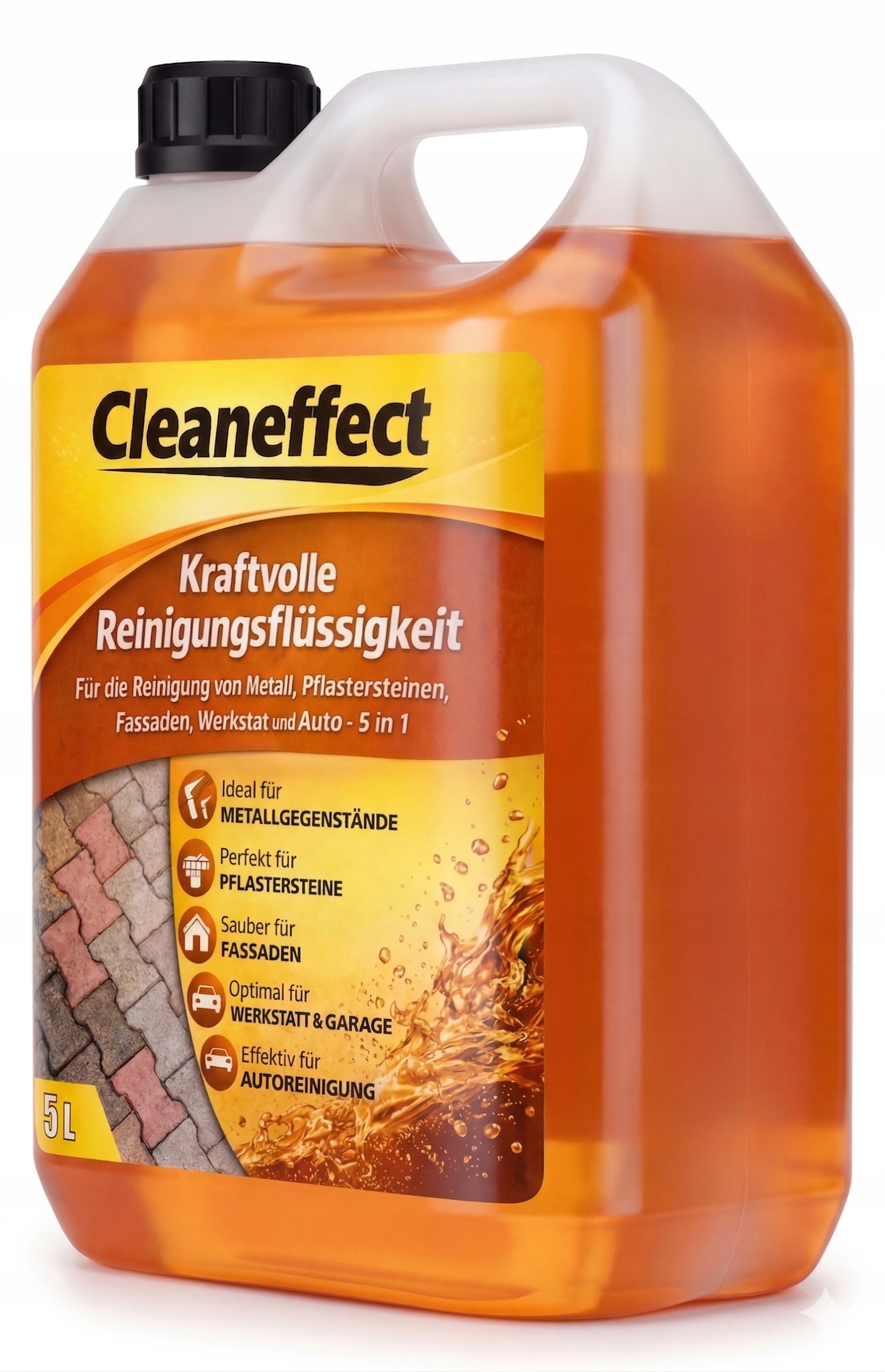 Tekutý Prostředek Na Čištění Dlažby Fasádní Plachty S Olejovými Skvrnami Formule Plus 5 L