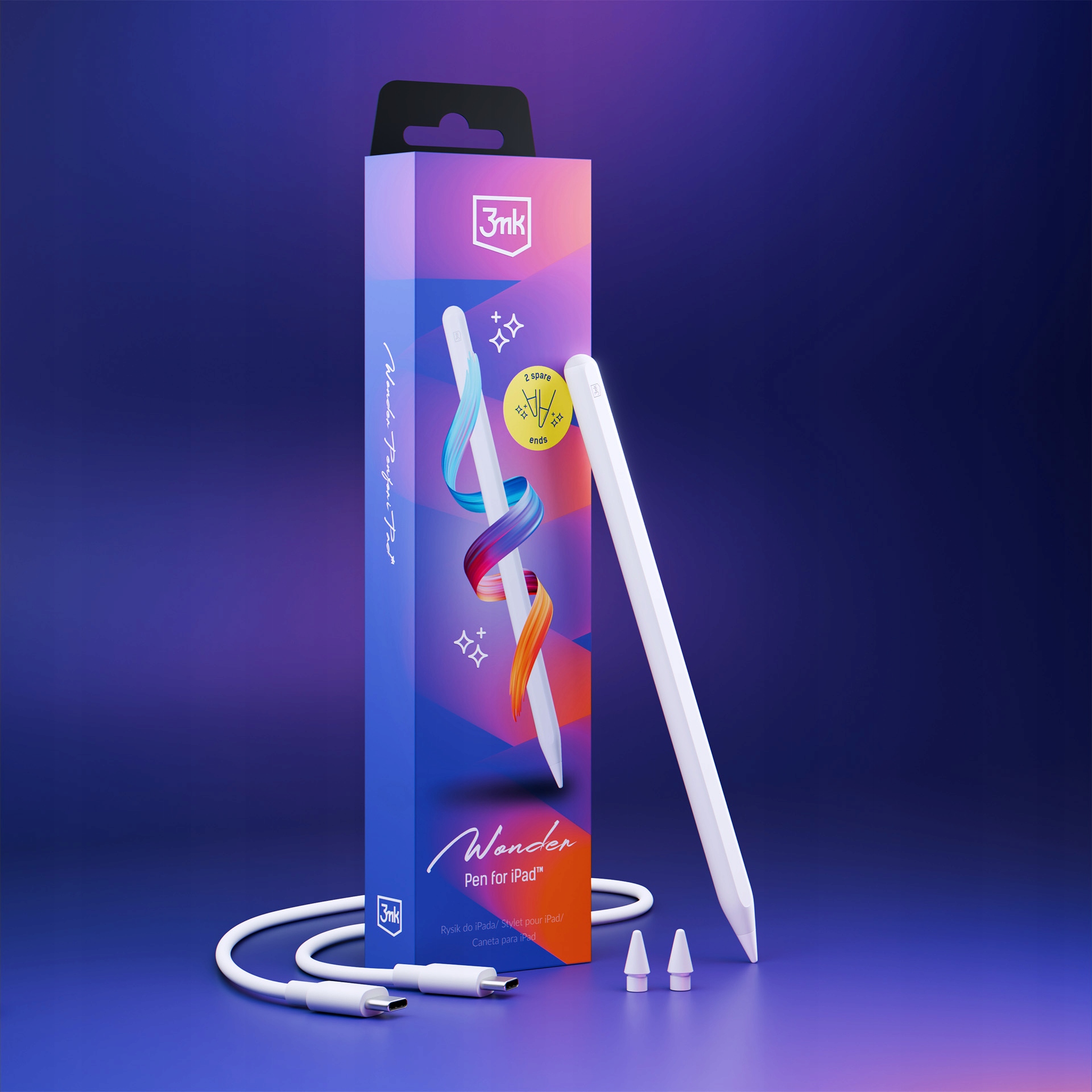 3MK Dotykové Pero Wunder Pen Pro Ipad Apple Pro Psaní A Kreslení S Vysokou Přesností
