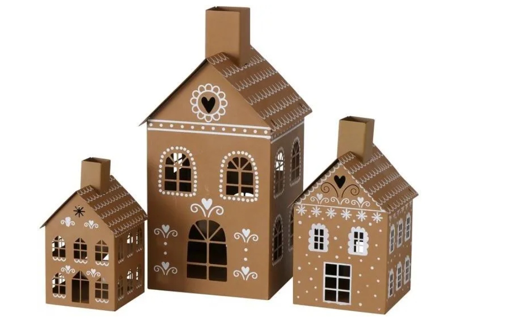 Mia home Sada troch lampiónov domčeky Harumi Perníkový domček 18578 metl