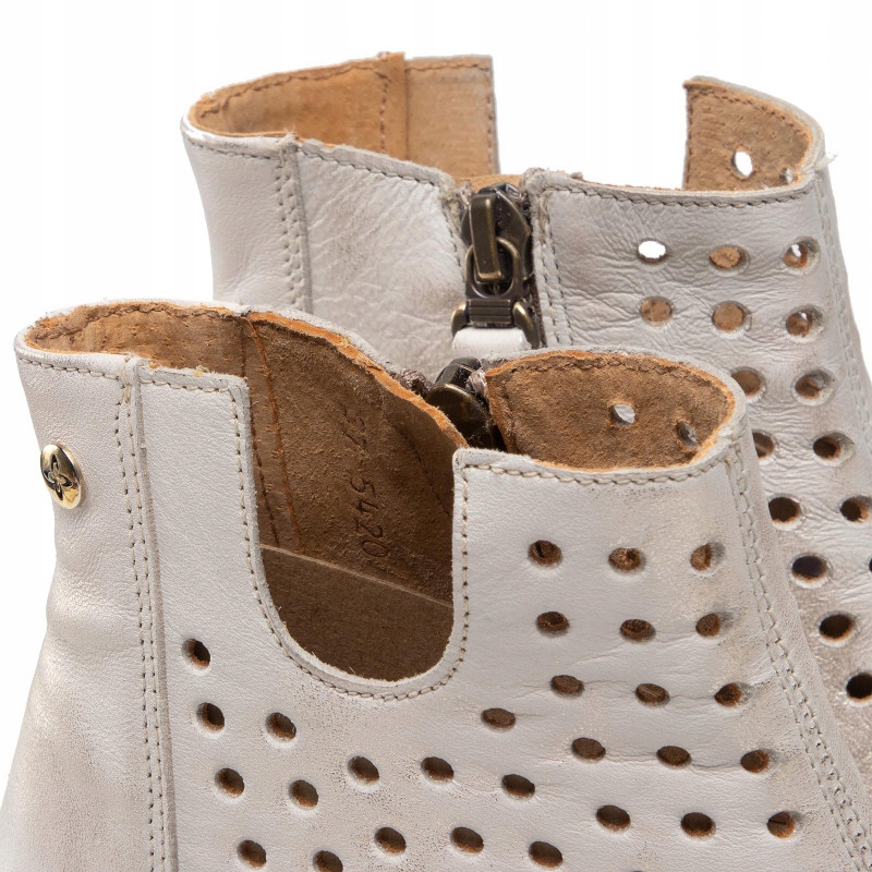 BEŻOWE AŻUROWE BOTKI MACIEJKA 05420-04/00-5 R.37 Kolekcja WL22