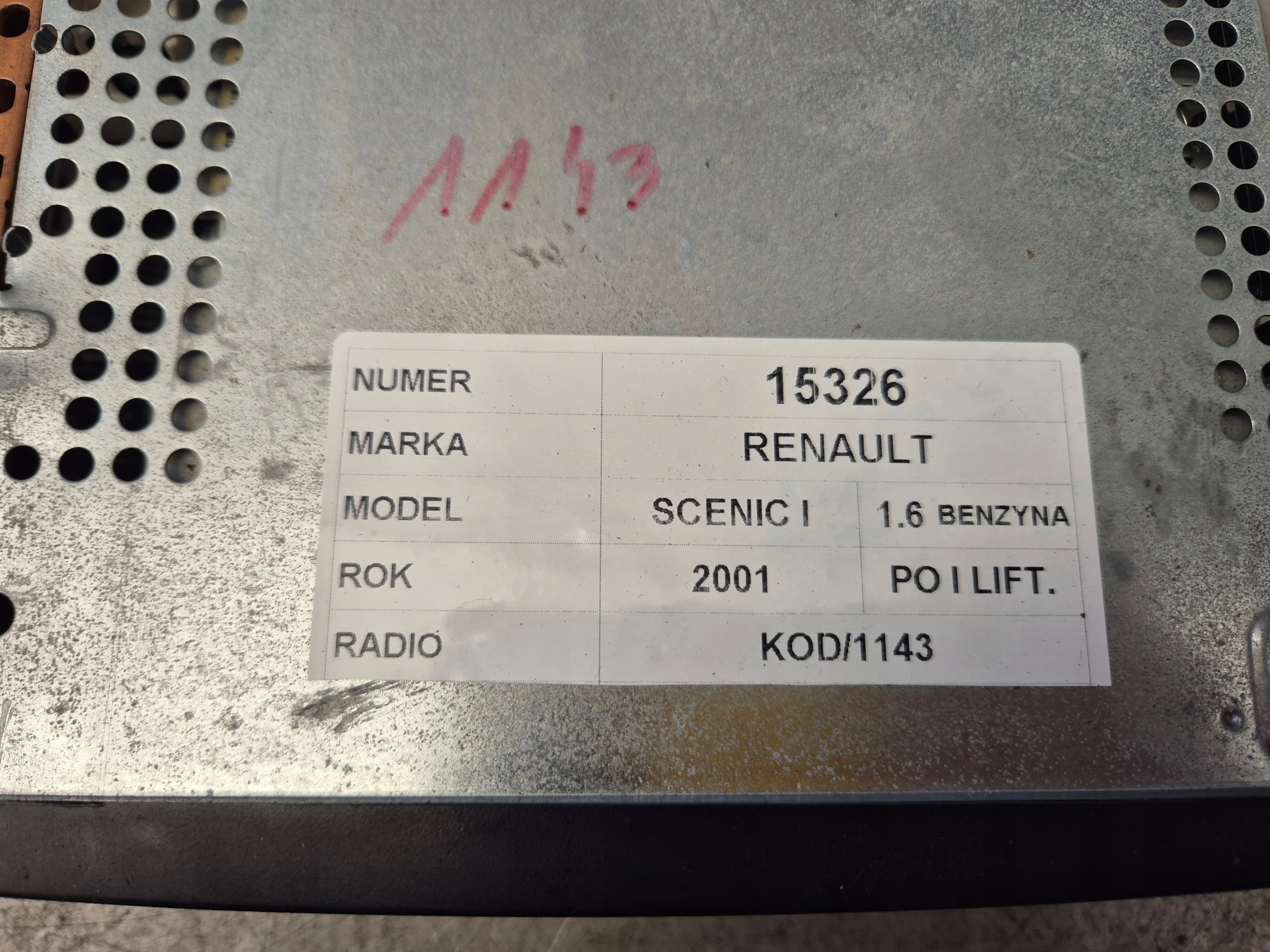 Renault Scenic a radio