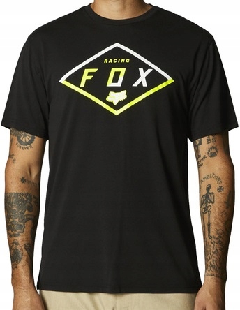 Koszulka Casual T-shirt Fox Badge Tech Ss Black rozmiar M