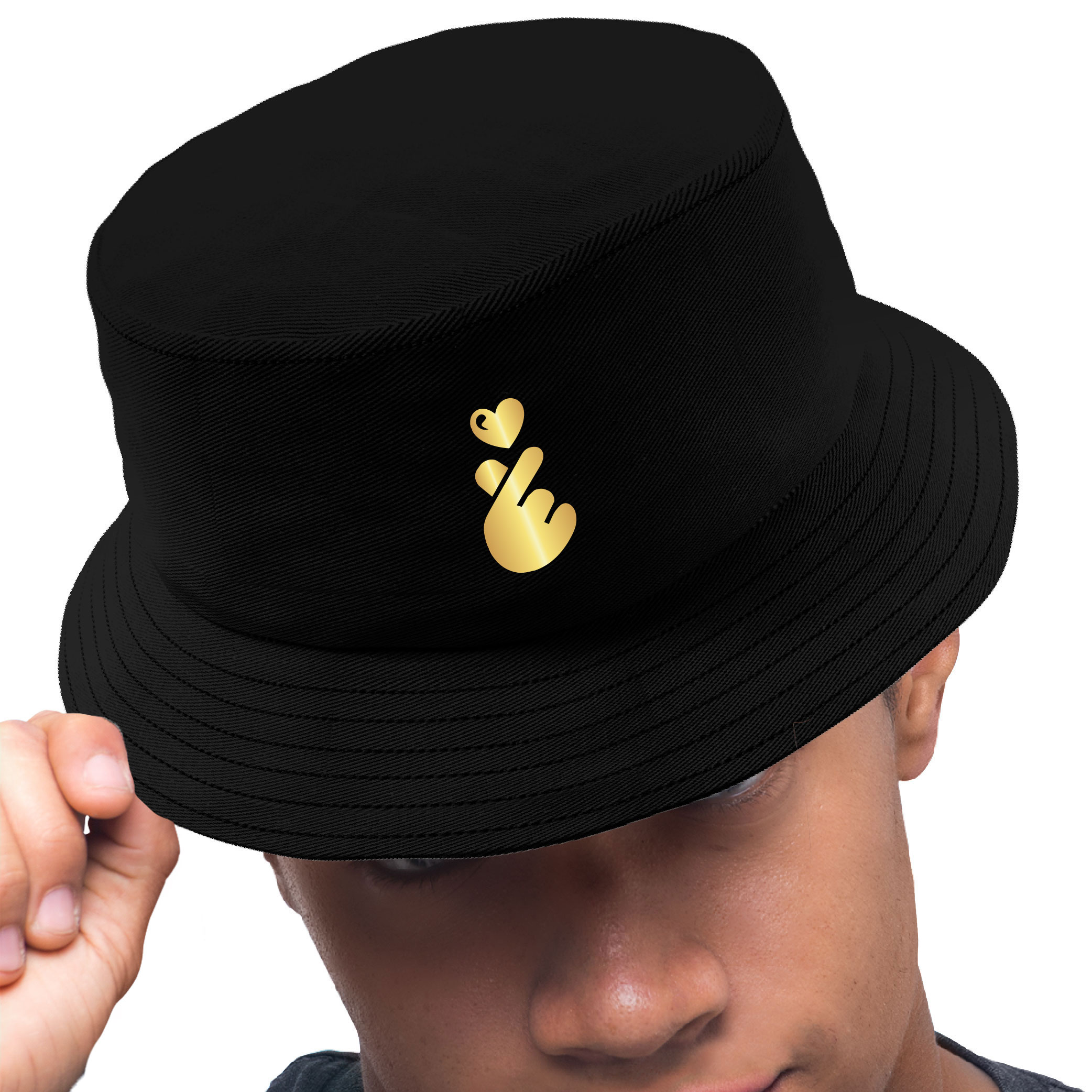 

Bucket Hat Kapelusz Rybacki Nzak Miłości Love Gold