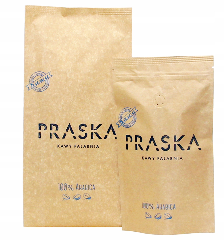 Kawa ziarnista Arabica Praska Kawy Palarnia Praska niebieska 1kg InterSKLEP