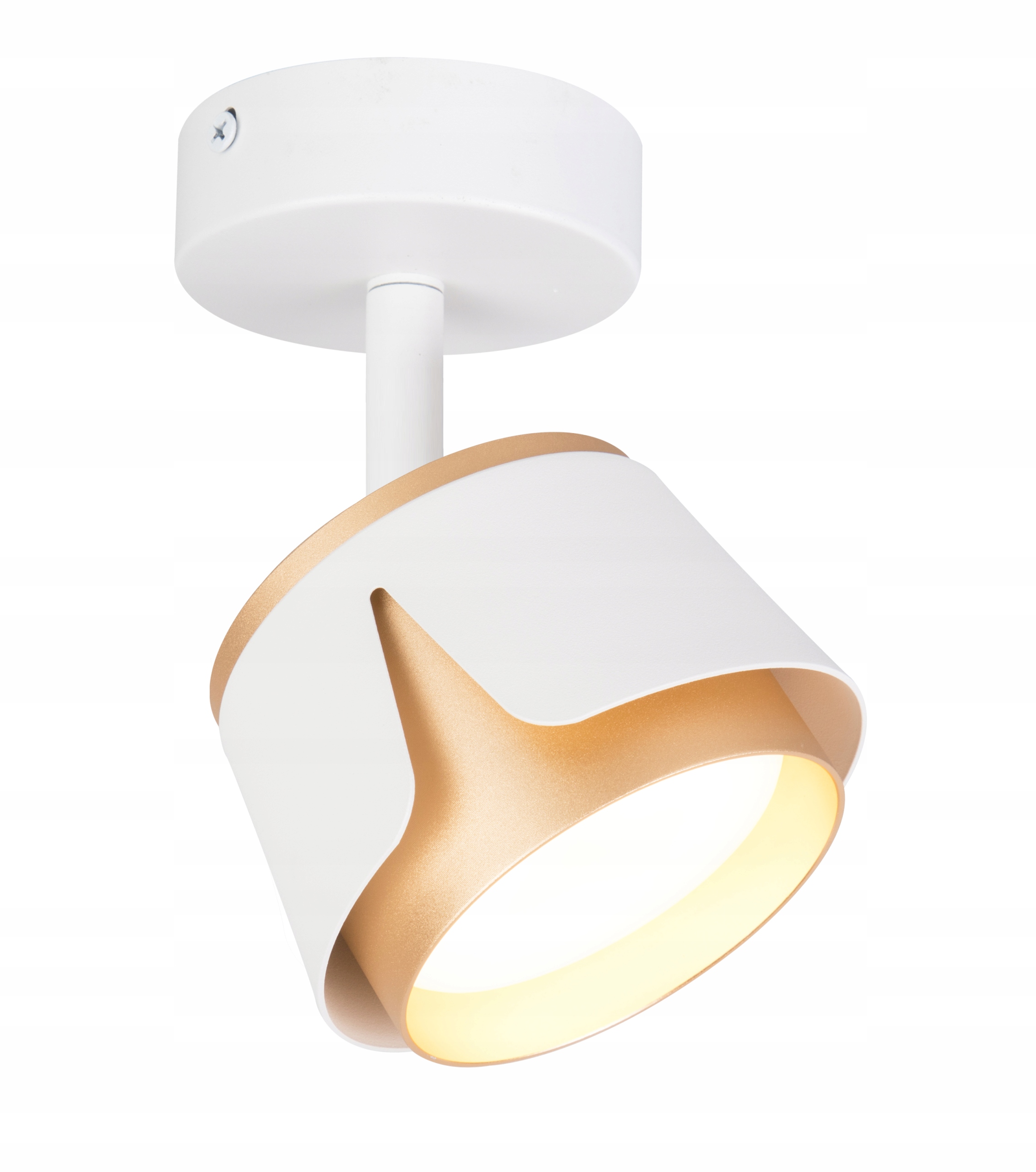 Závěsné stropní svítidlo spotová pohyblivá tuba bílo-zlatá Zuo 1 GX53 Led