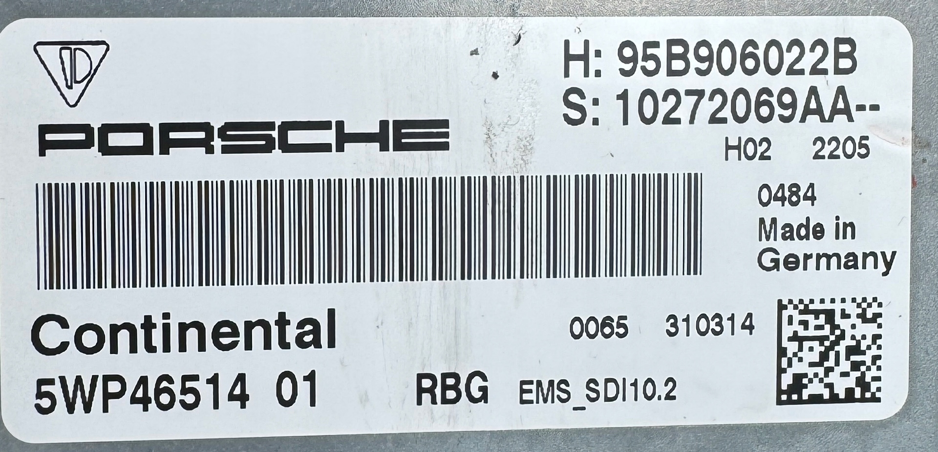 PORSCHE MACAN S 2015 computer centralina motore ECU 95B906022B