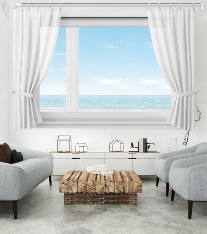 DRĄŻEK NA UBRANIA ROZSUWANY KARNISZ 140-260CM ŚR. 20mm BIAŁY Długość 140-260 cm