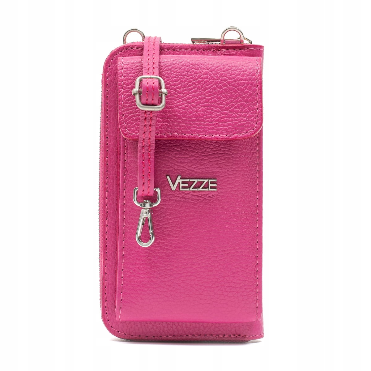 Kožená kabelka na telefon Vezze Felicita Fuchsia