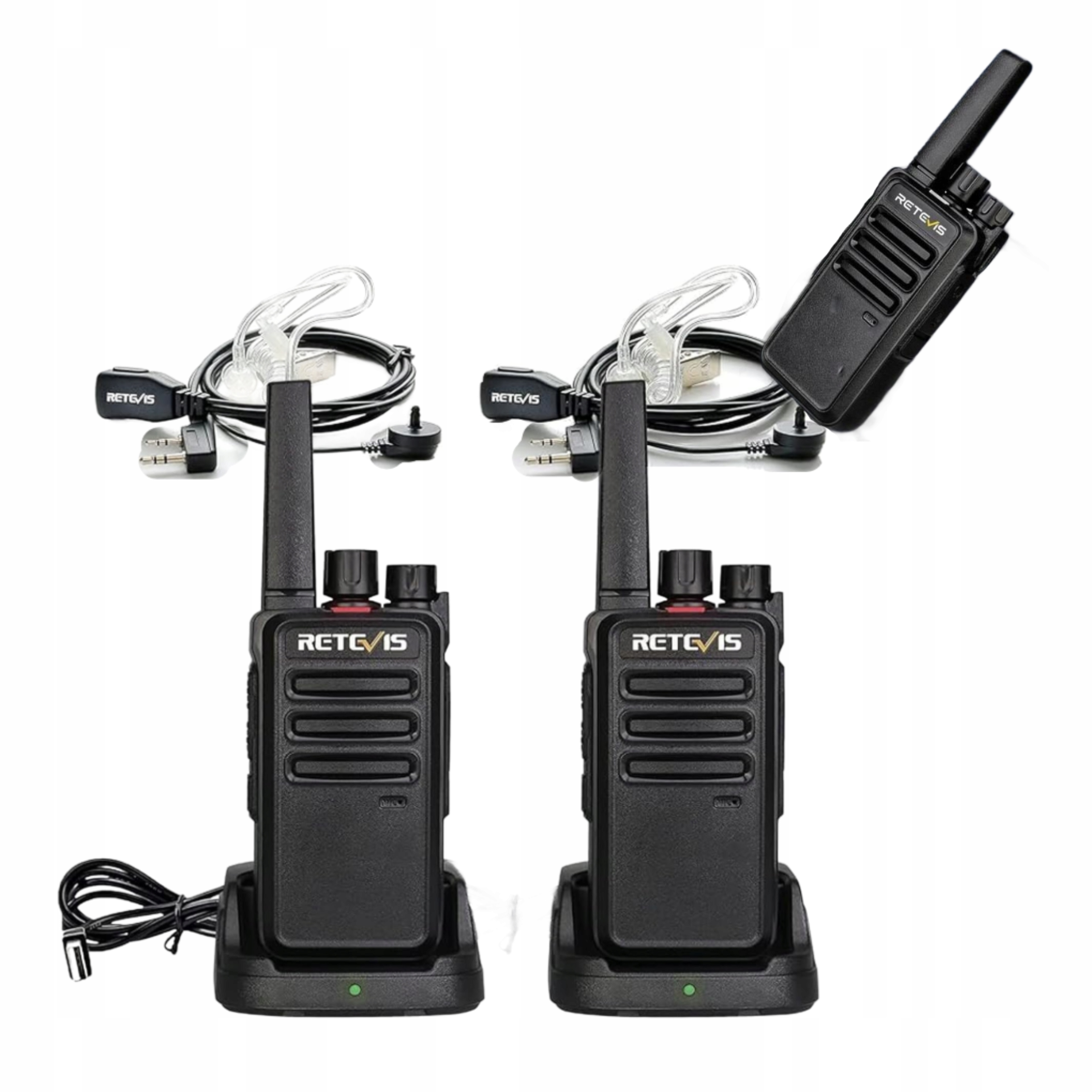 Vysílačka Pmr Krotkofalovky 2ks 16 kanálů Vox Skenovací sada Rádio Scan