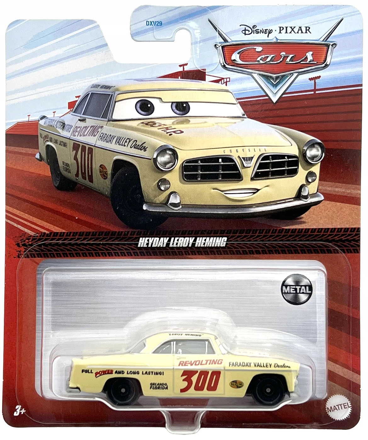 Mattel Cars Auta Leroy Heming Rywal Hudsona 1:55 Nowy