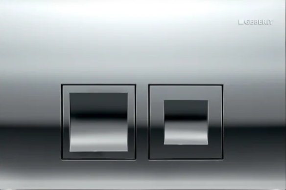 Delta35 Ovládací tlačítko Chrom lesklý