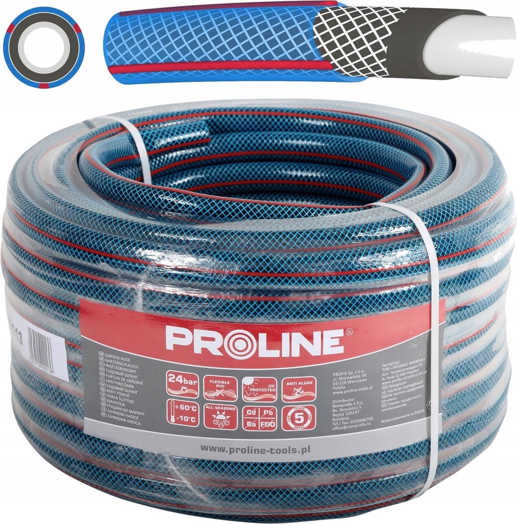 

Proline Wąż Ogrodowy 4 Warstwowy 1CAL 30M 1"