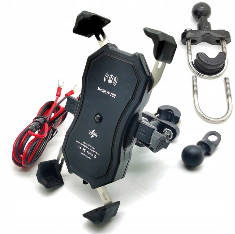 

Motocyklowy Uchwyt Telefon Indukcyjny Qi QC3.0