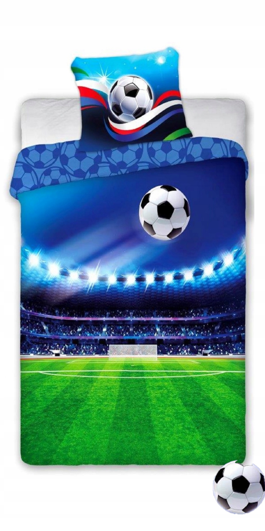 Povlečení bavlna 160x200 Hřiště fotbalista pro chlapce