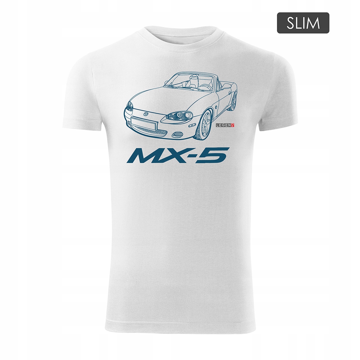 

Koszulka z samochodem Mazda MX-5 MX 5 męska Slim