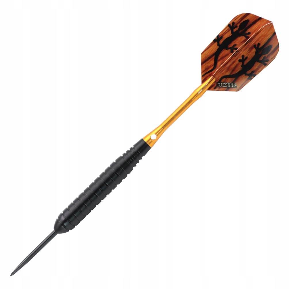 CUESOUL Rzutki Stalowe 23g Czarna Powłoka Mosiężne Beczki STBS051 — miniatura 3