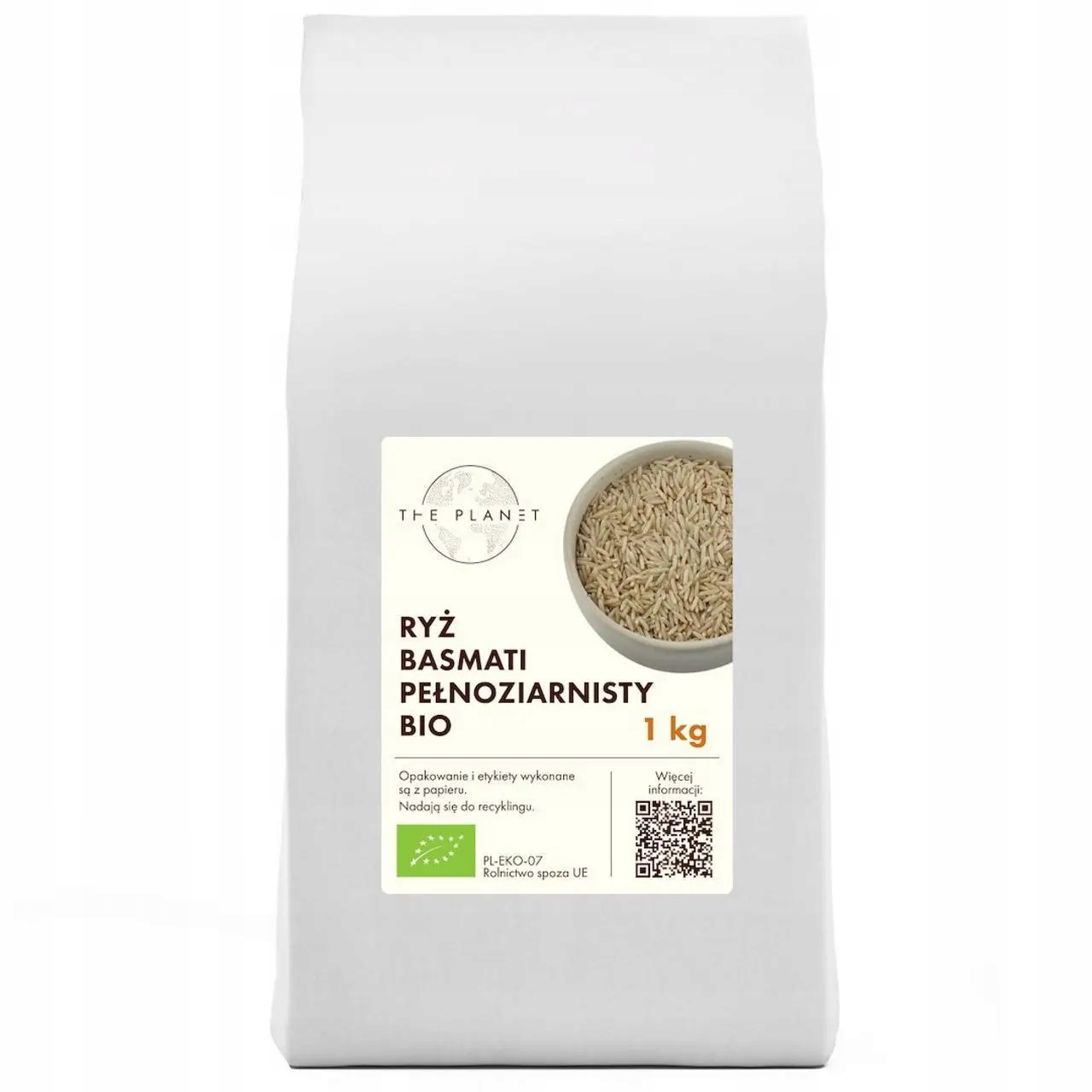 Rýže Basmati Celozrnná Bio 1 kg The Planet